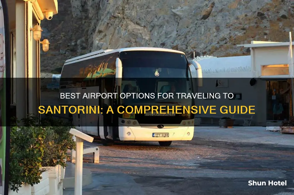 which airport to get to santorini