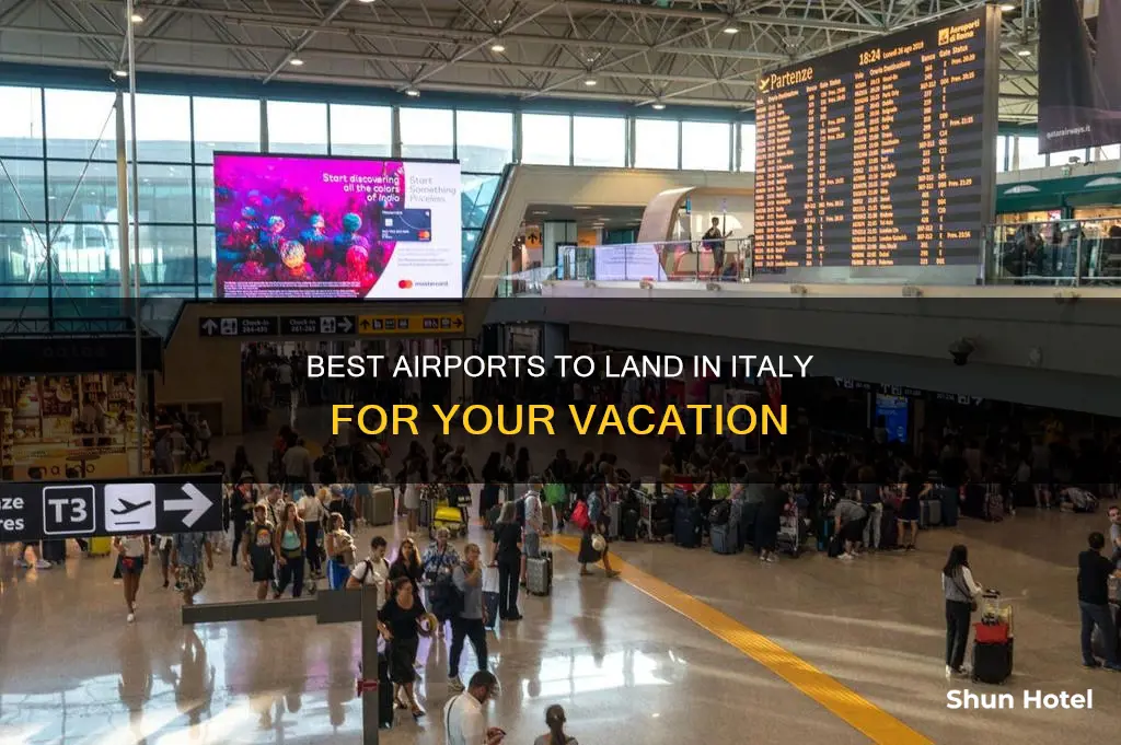 which airport to land in italy