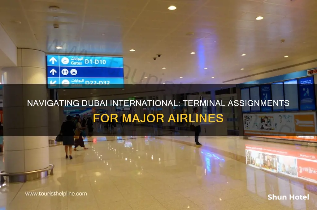 which airport use which terminal at dubai international