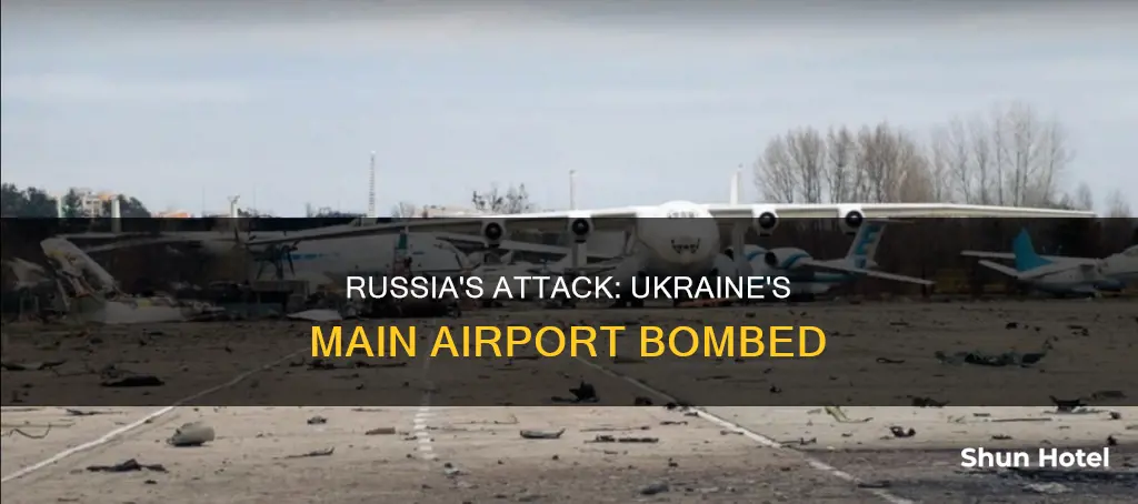 which airport was bombed in ukraine