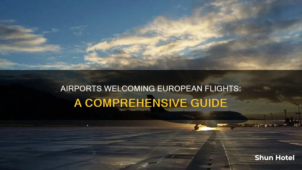 which airports accept flights from europe