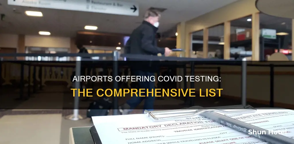 which airports are doing covid testing