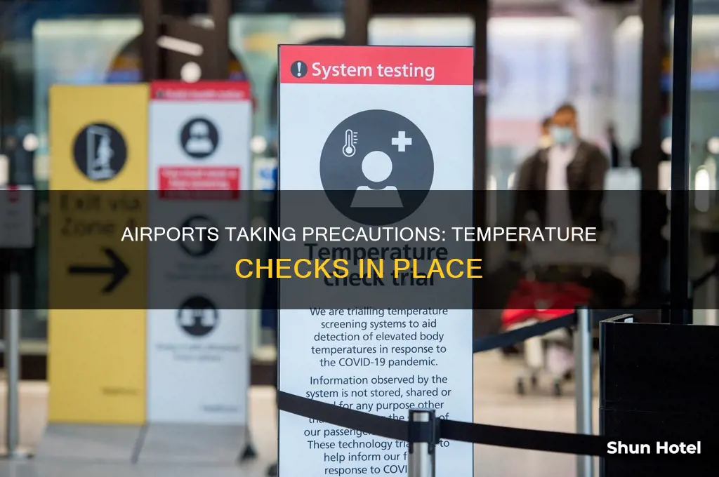which airports are doing temperature checks