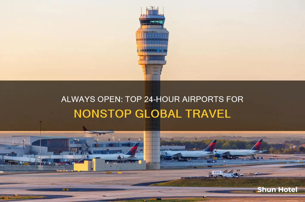 which airports are open 24 hours