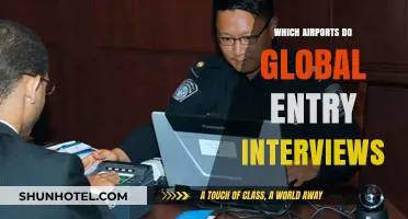 Global Entry Interviews: Eligible Airports