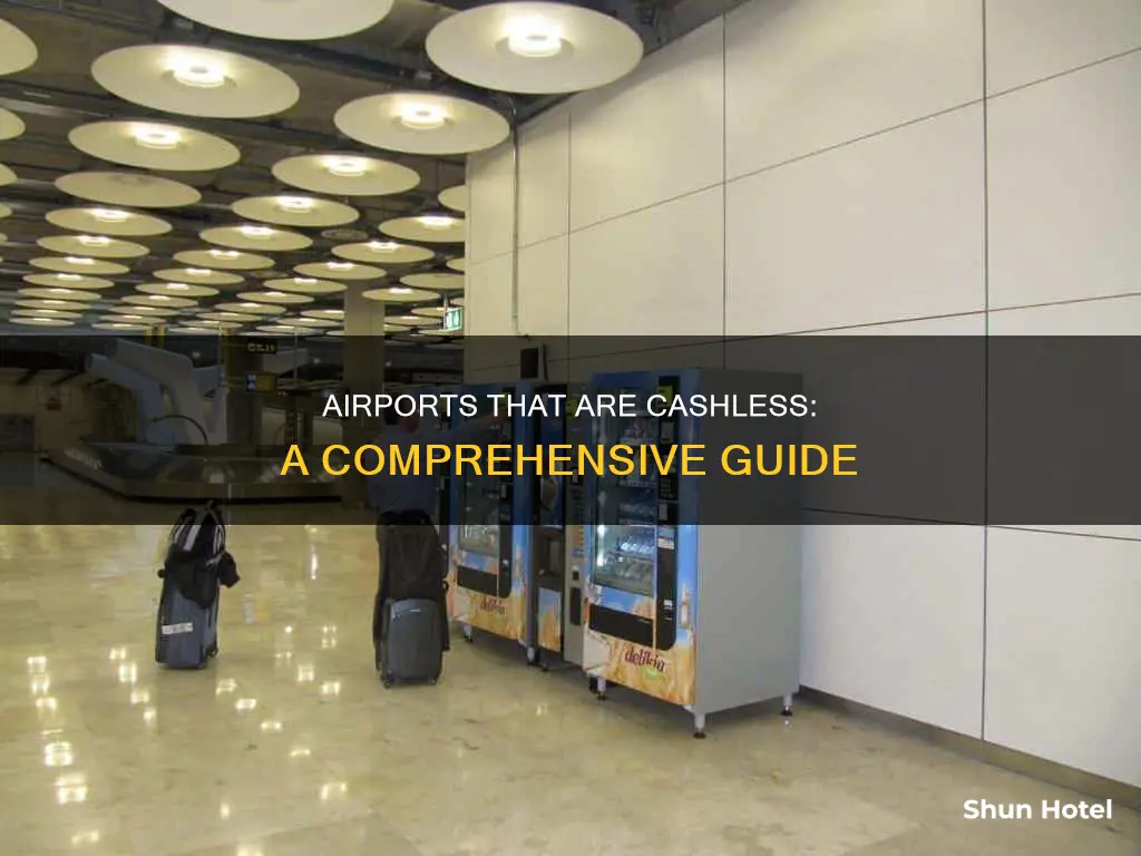 which airports do not take cash