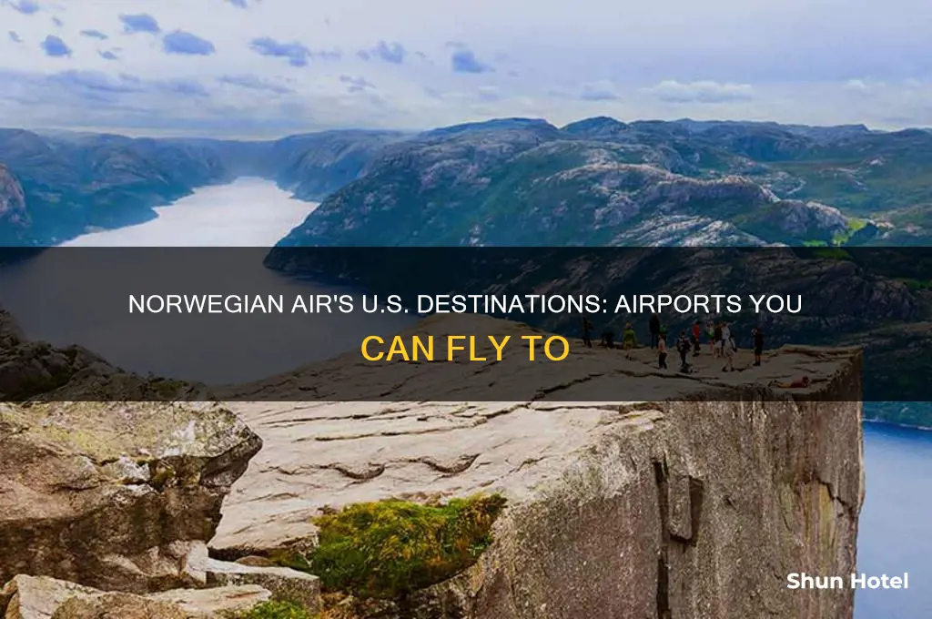which airports does norwegian fly in the united states