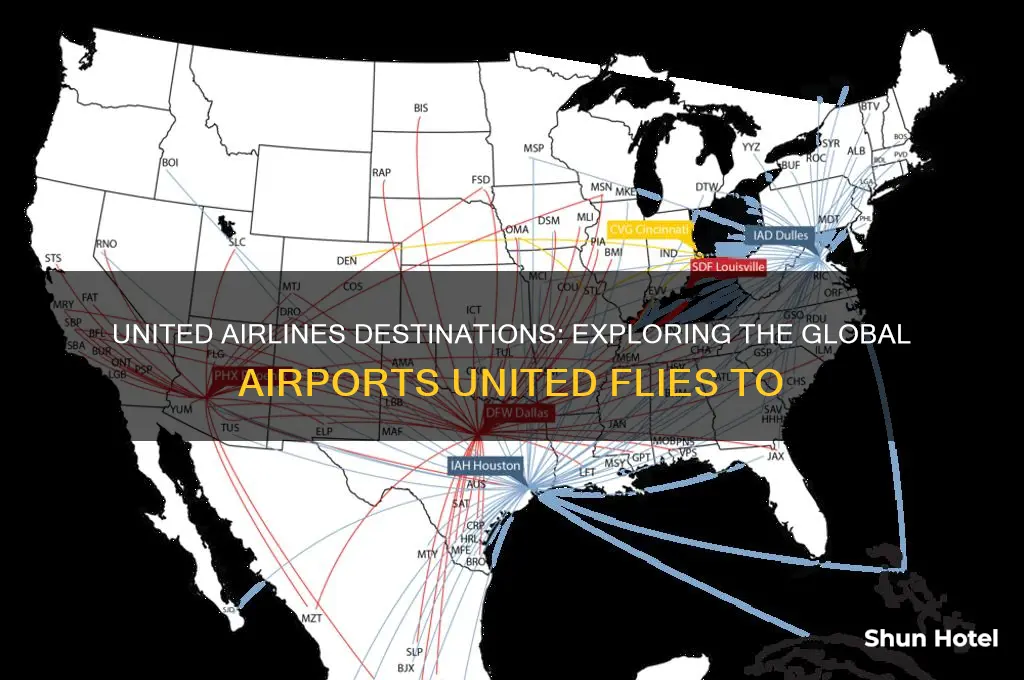 which airports does united fly to