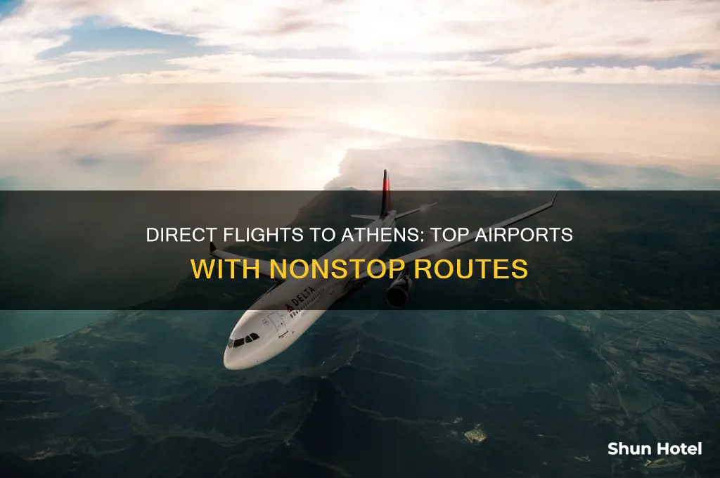 which airports fly direct to athens