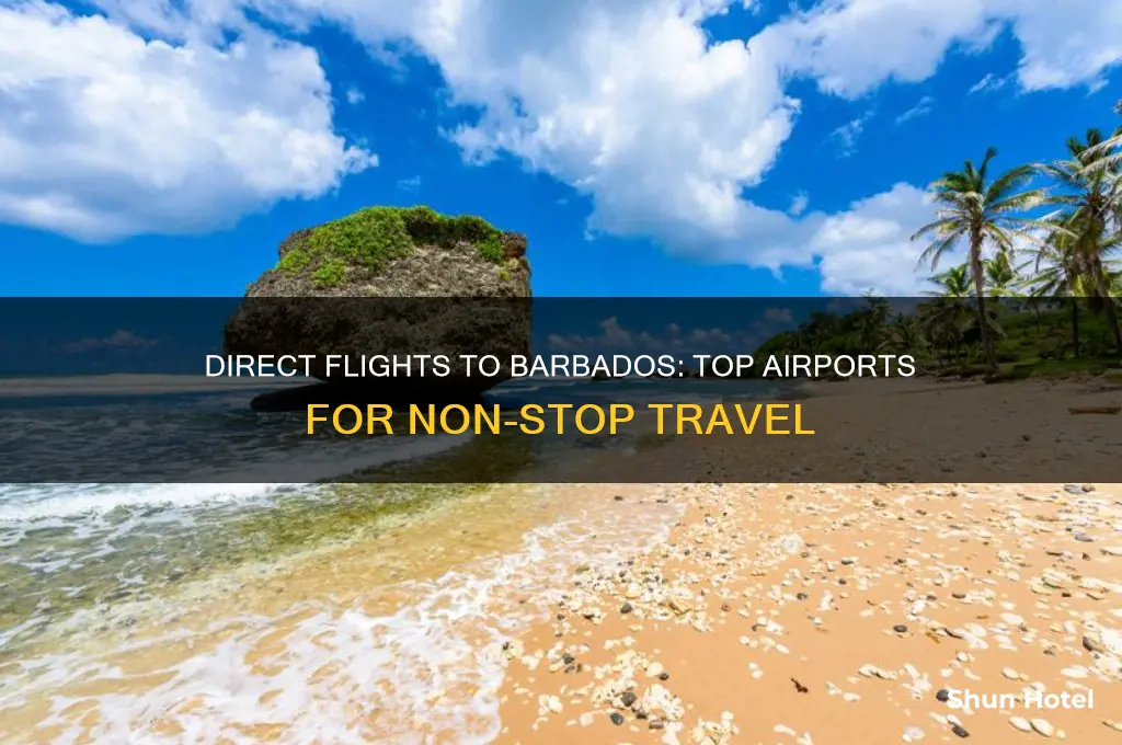 which airports fly direct to barbados