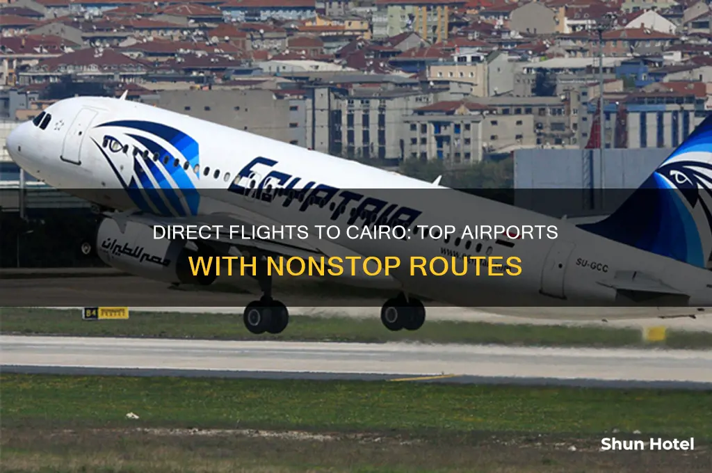 which airports fly direct to cairo