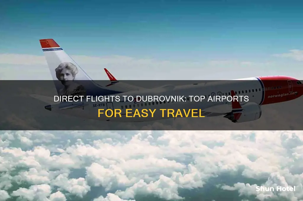 which airports fly direct to dubrovnik