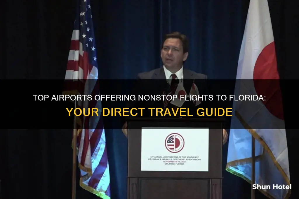 which airports fly direct to florida