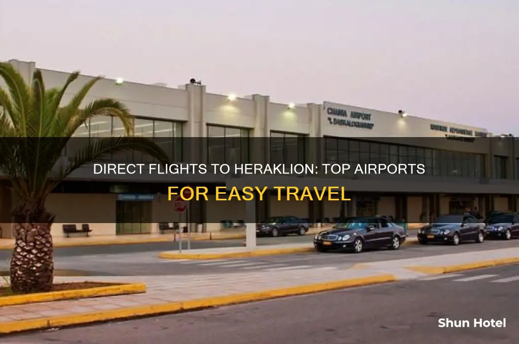 which airports fly direct to heraklion