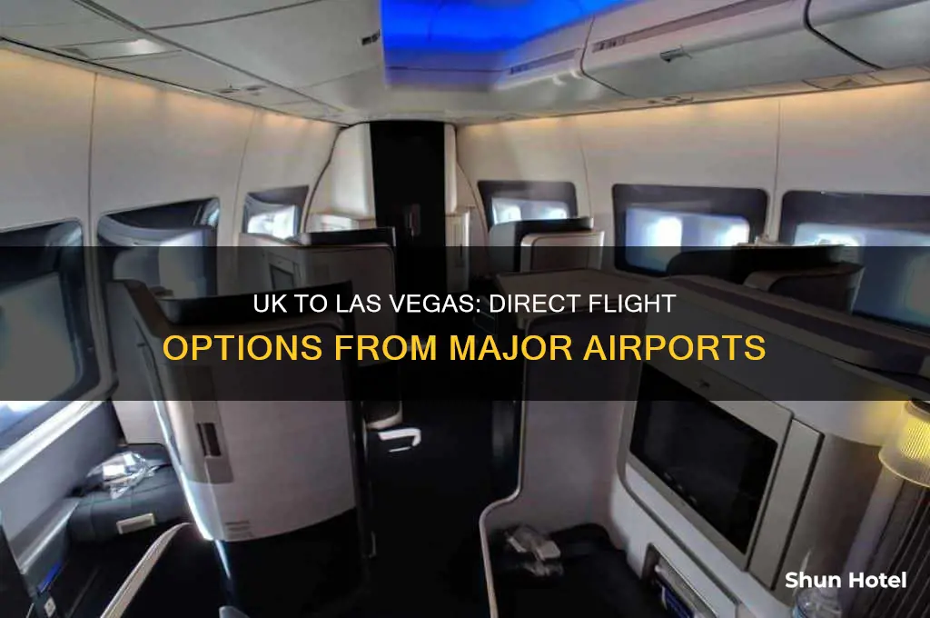 which airports fly direct to las vegas from uk