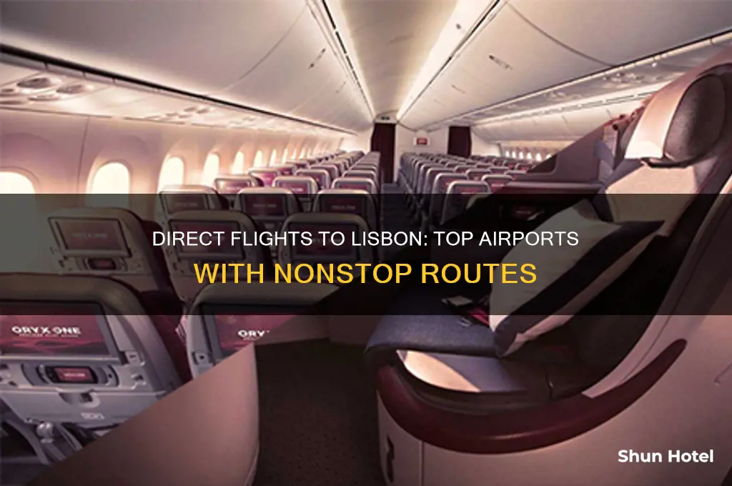 which airports fly direct to lisbon