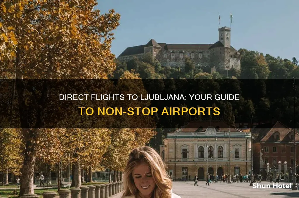 which airports fly direct to ljubljana