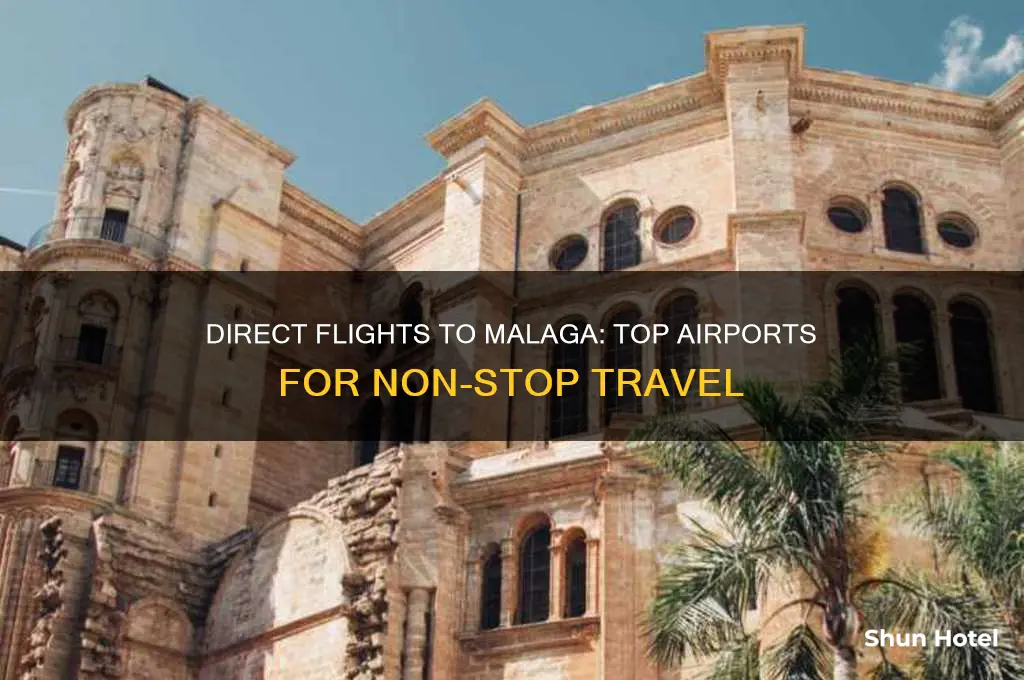 which airports fly direct to malaga