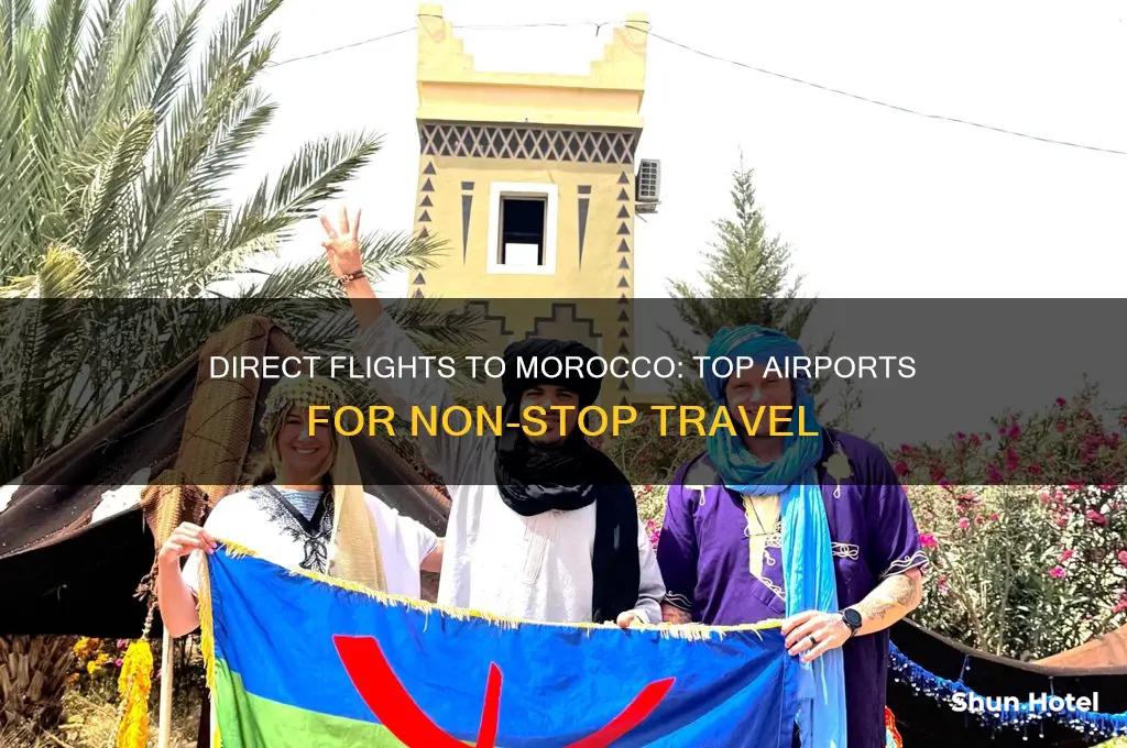 which airports fly direct to morocco