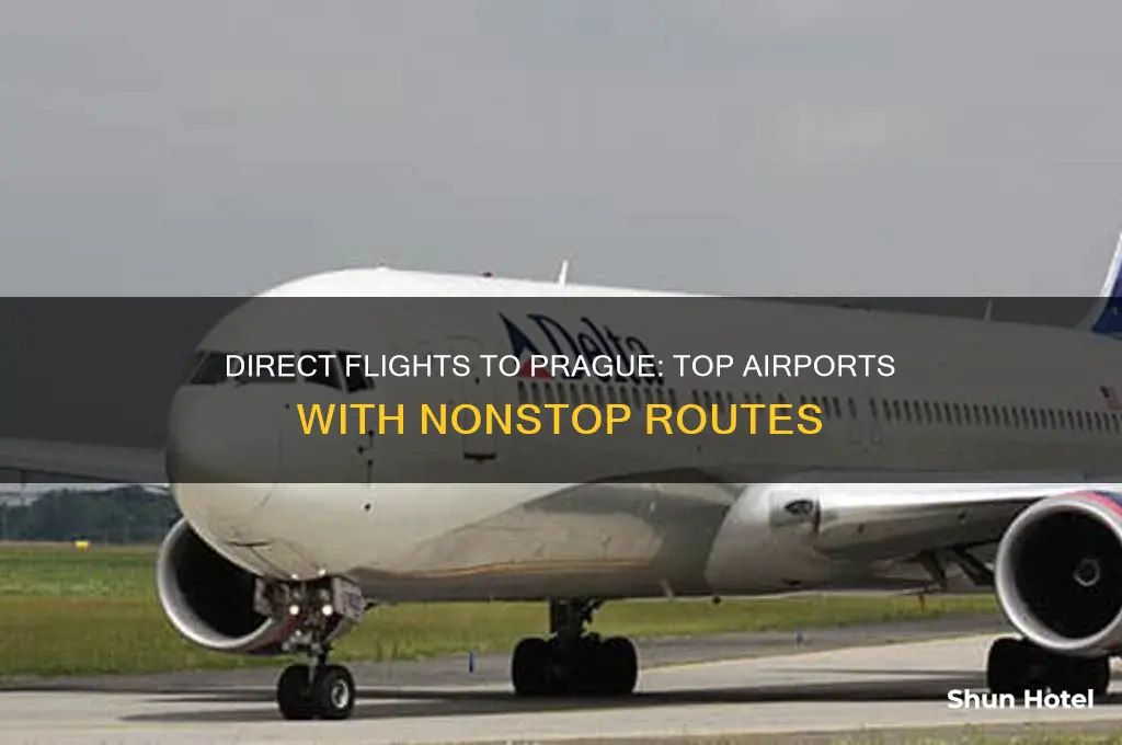 which airports fly direct to prague