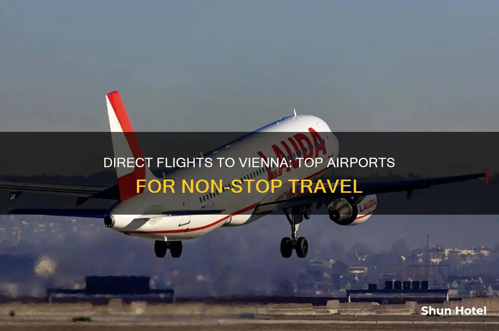 which airports fly direct to vienna