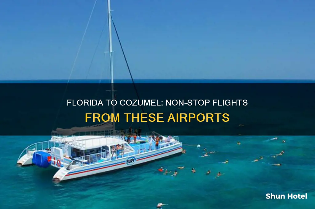 which airports fly from florida non-stop to cozumel