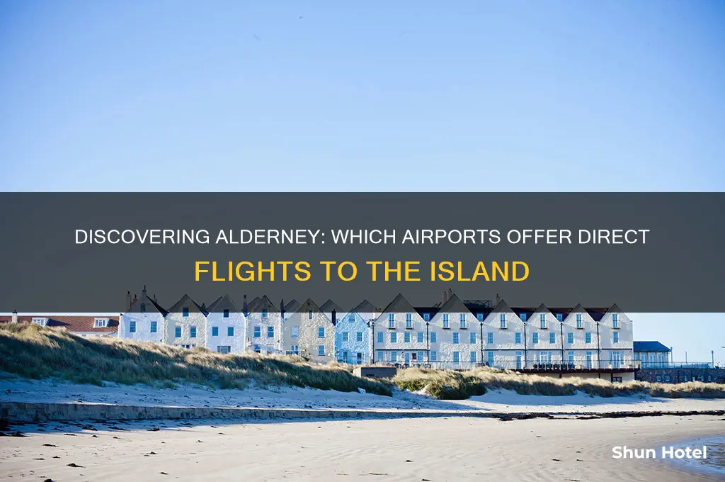 which airports fly to alderney