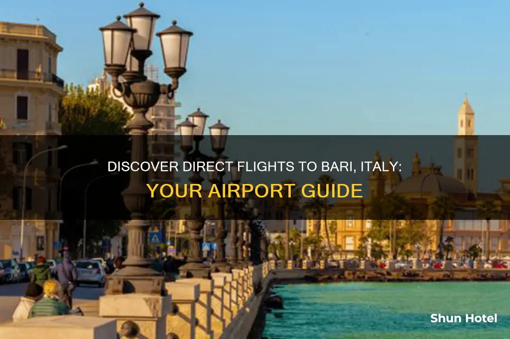 which airports fly to bari italy