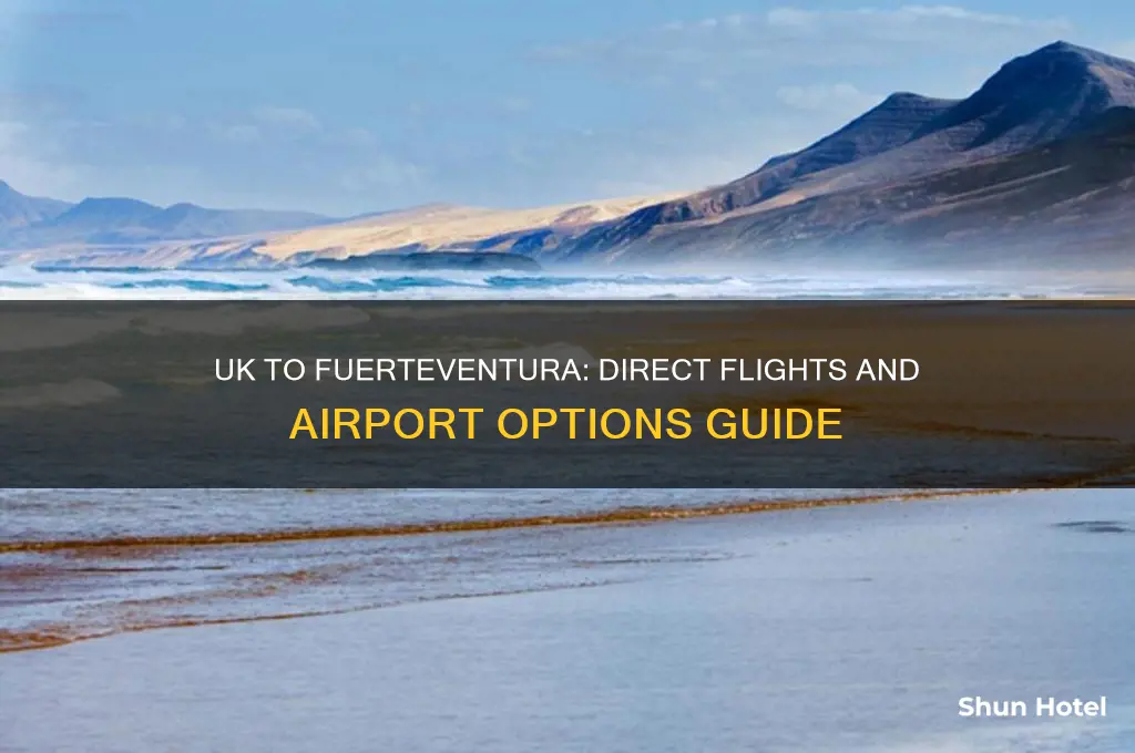 which airports fly to fuerteventura from uk
