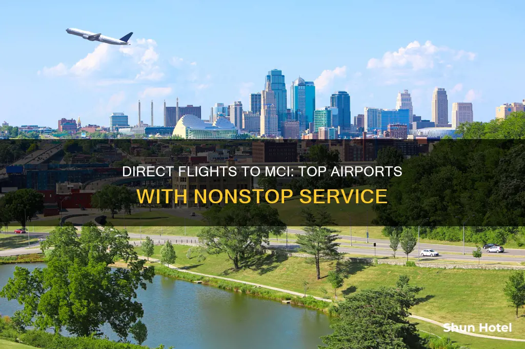 which airports fly to mci direct