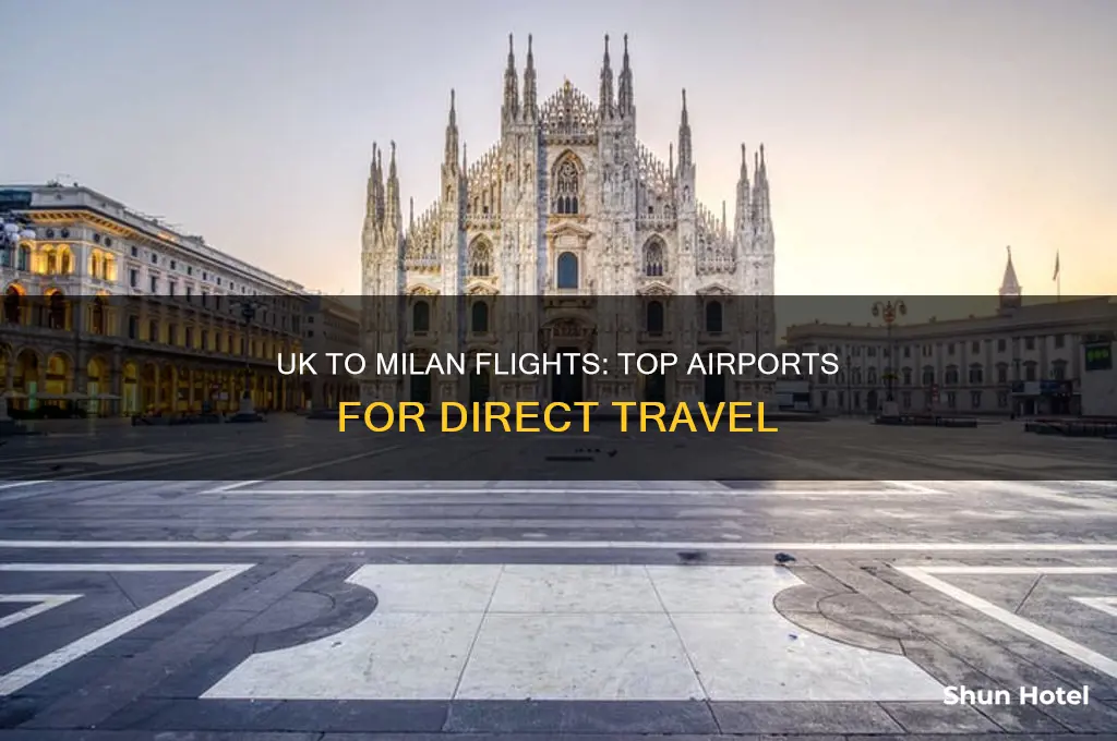 which airports fly to milan from uk