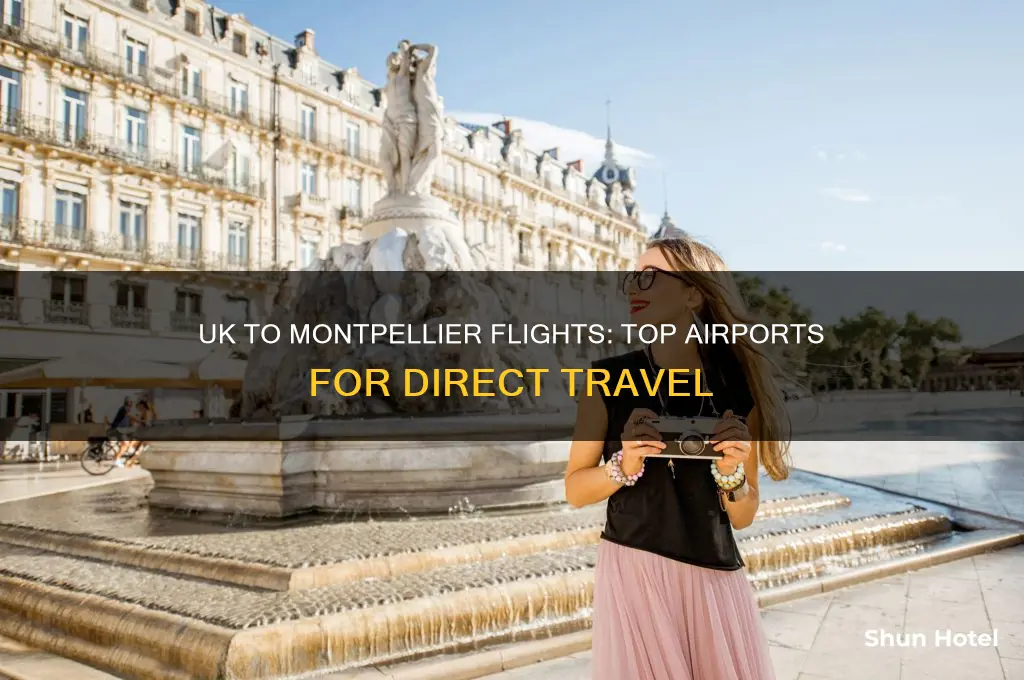 which airports fly to montpellier from uk
