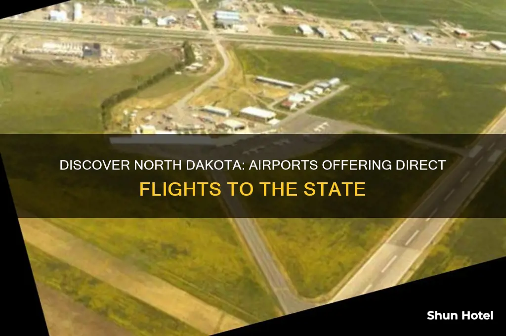 which airports fly to north dakota