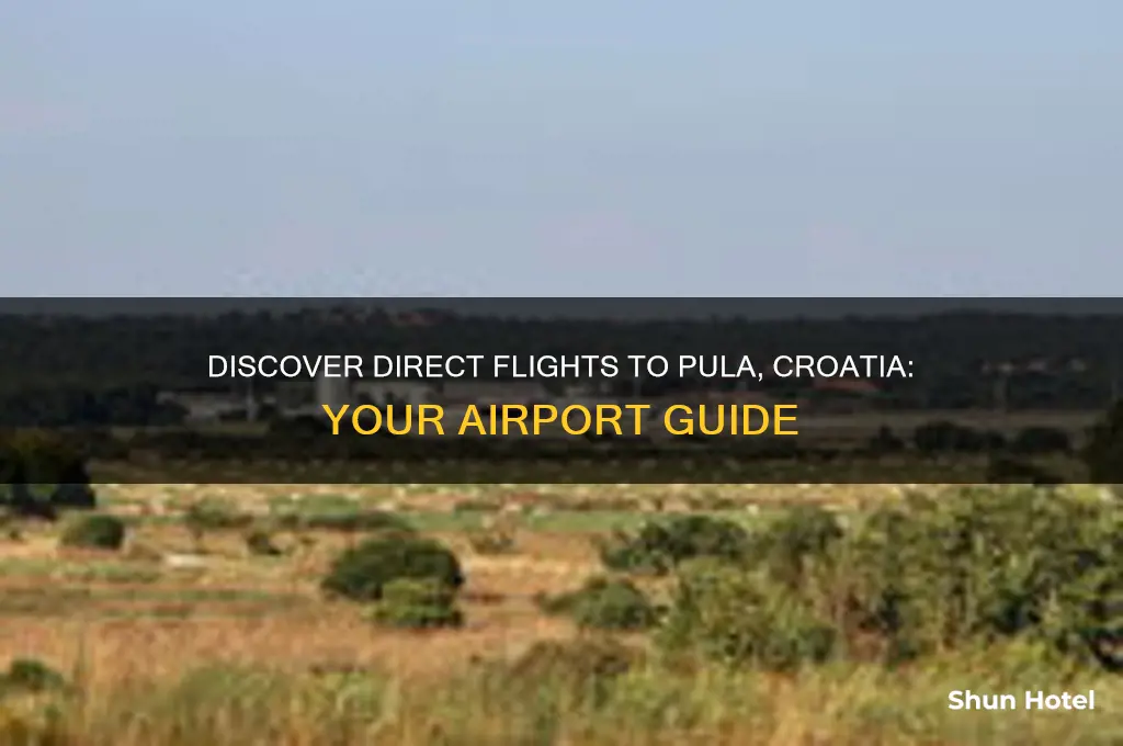 which airports fly to pula croatia