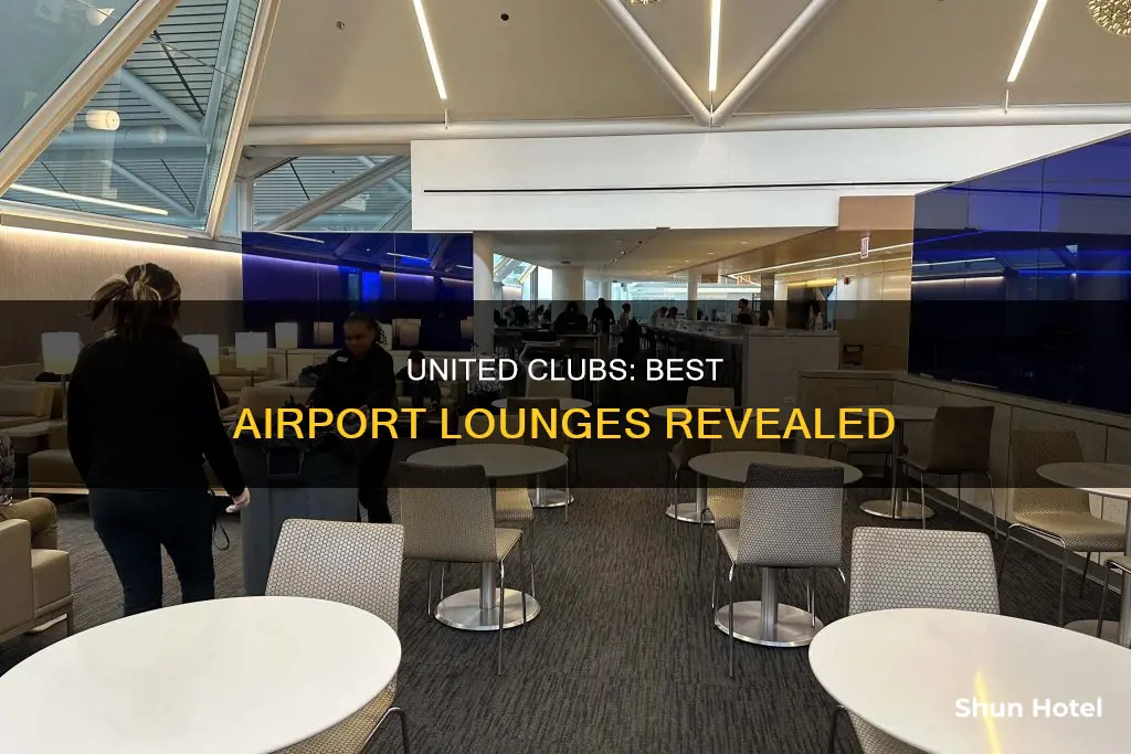 which airports have best united clubs