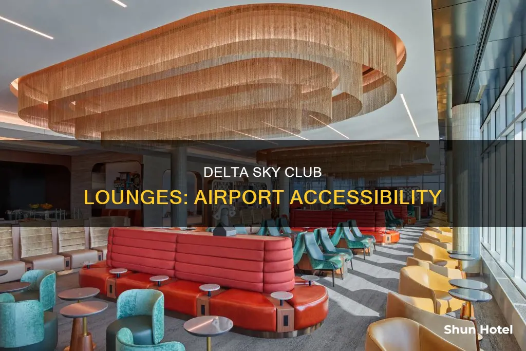 which airports have delta sky club