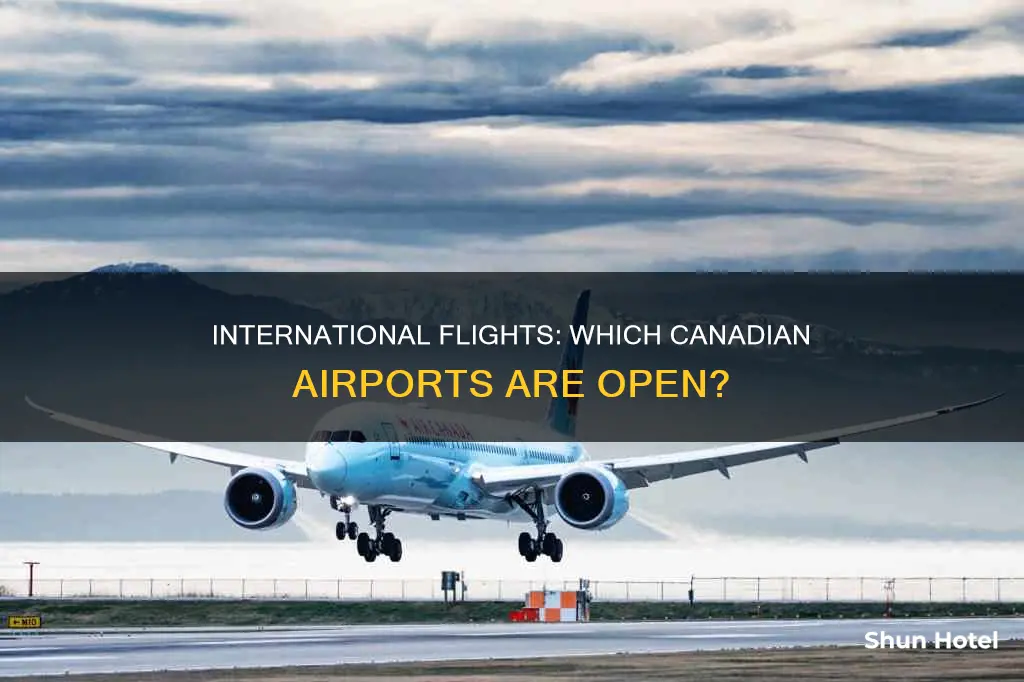 which airports in canada are accepting international flights