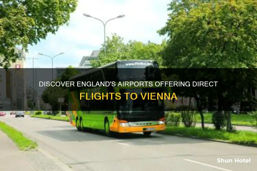 which airports in england fly to vienna