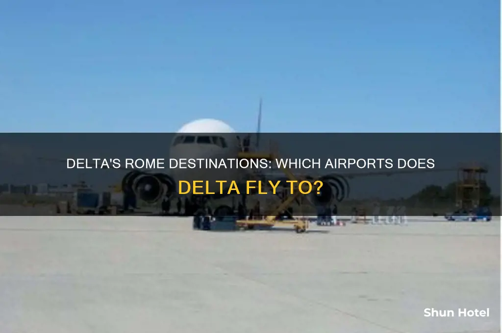 which airports in rome does delta fly to inr ome