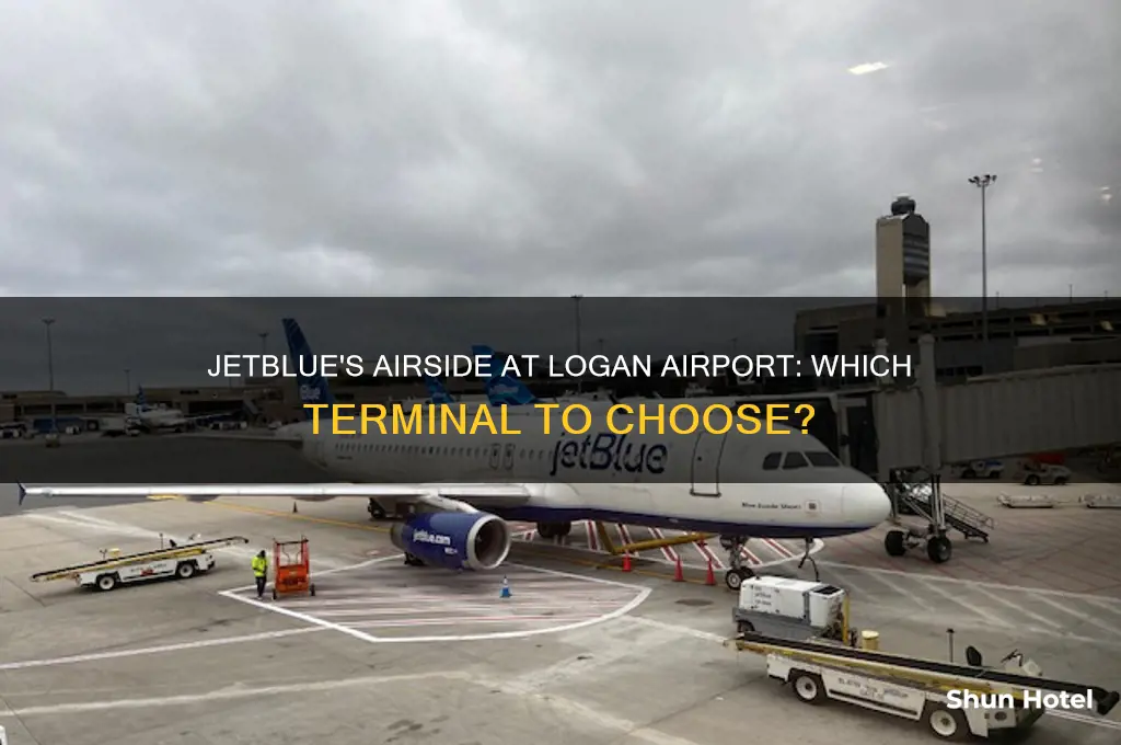 which airside does jetblue fly out of at logan airport