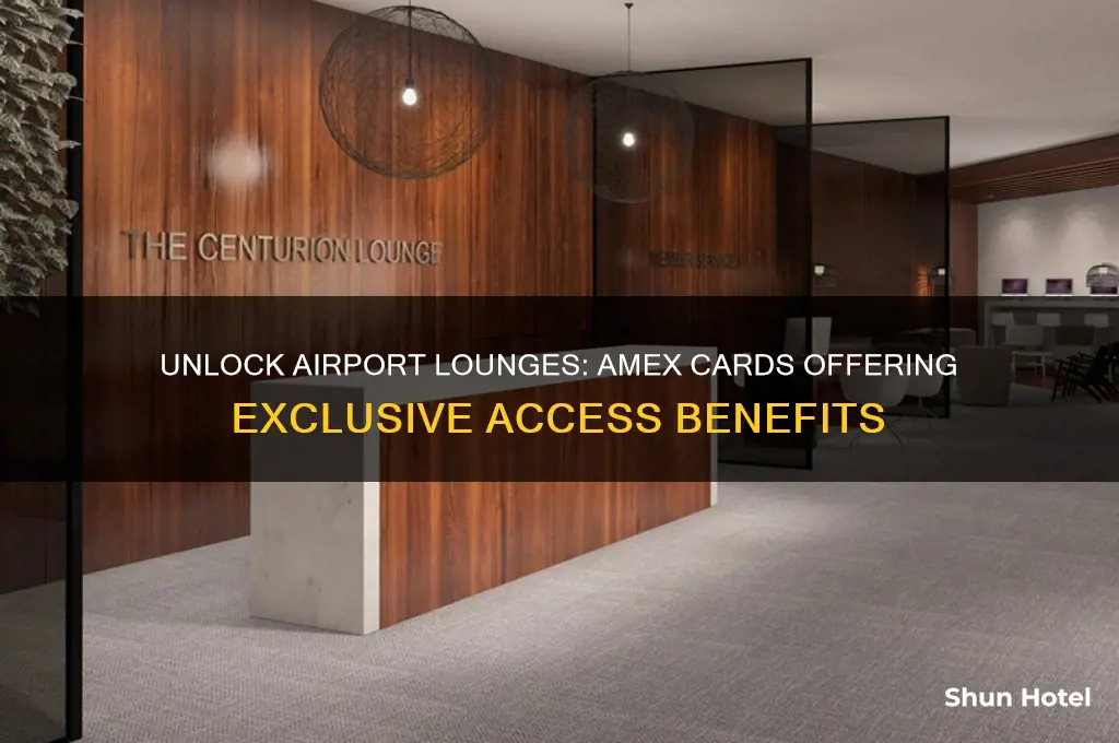which amex cards get airport lounge access