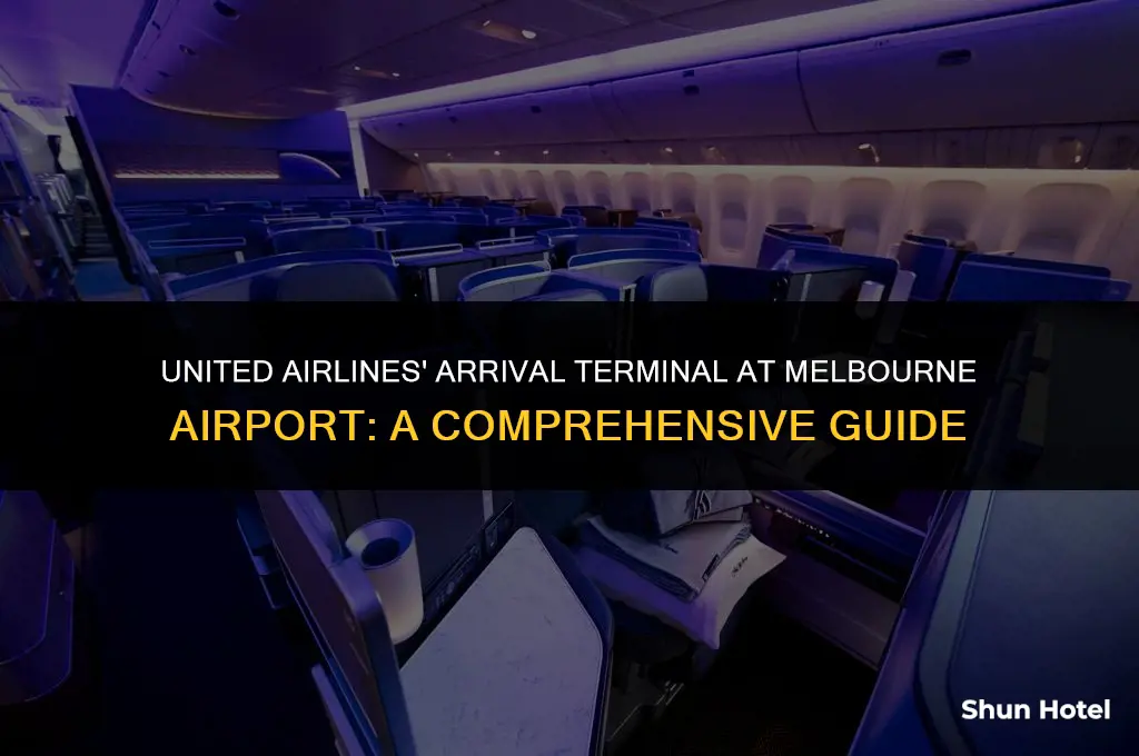 which arrival terminal does united use at melbourne airport