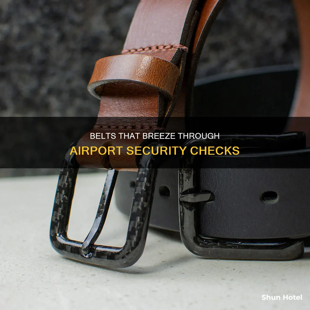 which belts will pass airport security