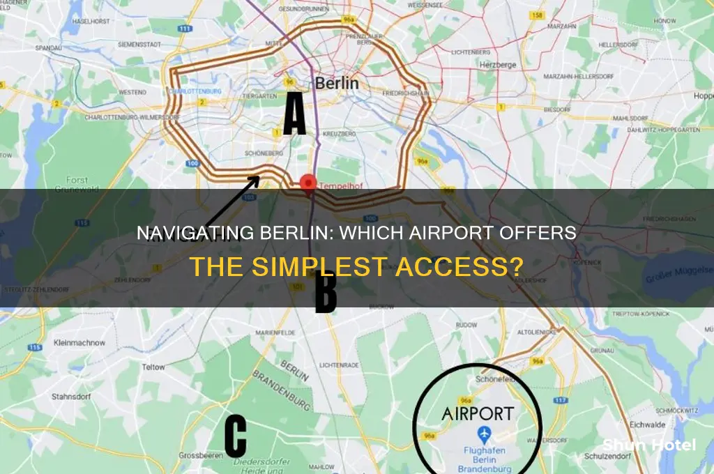 which berlin airport is easier to get to