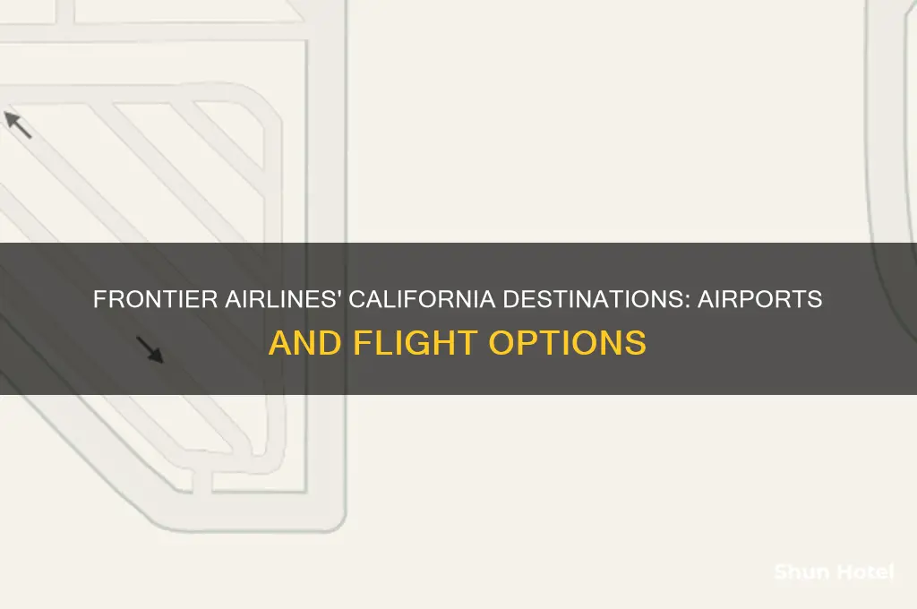 which california airports does frontier fly to