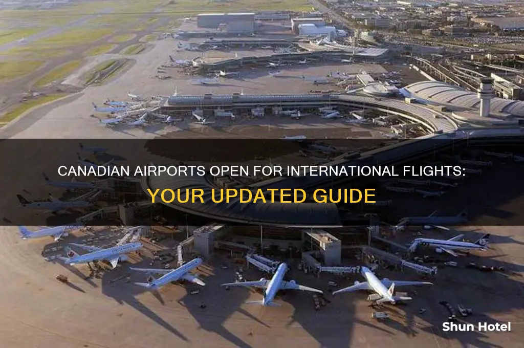 which canadian airports are accepting international flights