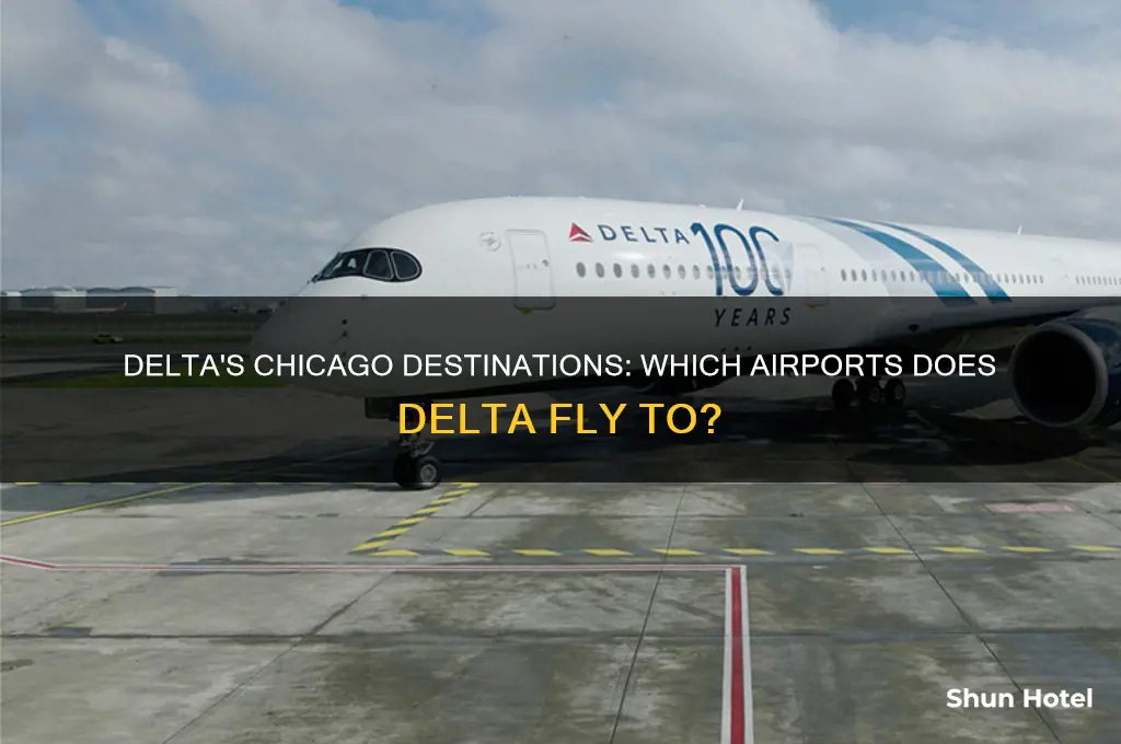 which chicago airports does delta fly to