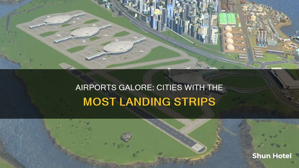 which cities have the most airports