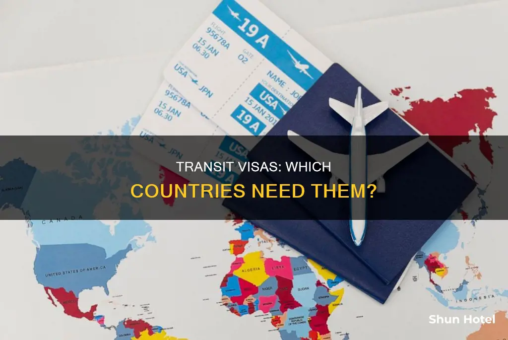 which countries require airport transit visa