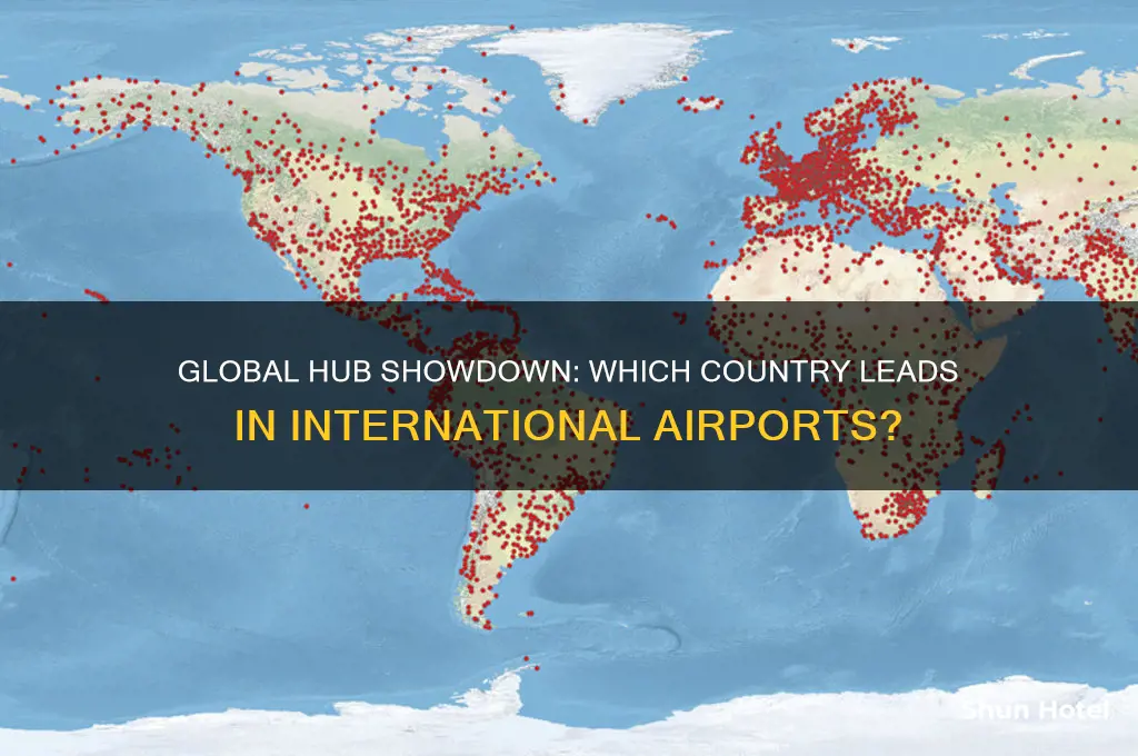 which country has most international airport